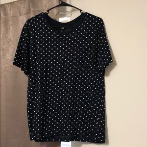 Blue Polka Dot Summer Shirt